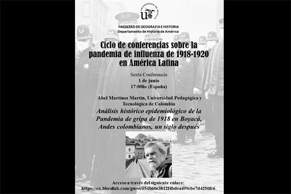 'Ciclo de conferencias sobre la pandemia de influenza de 1918-1920 en América Latina', gratuito