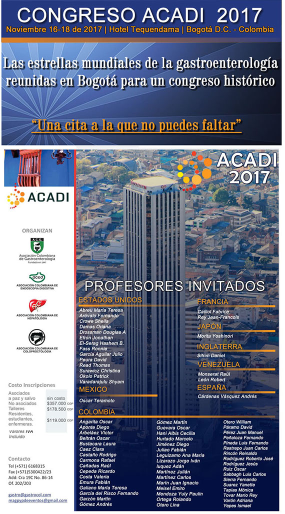 Congreso de las Asociaciones Colombianas del Aparato Digestivo - ACADI