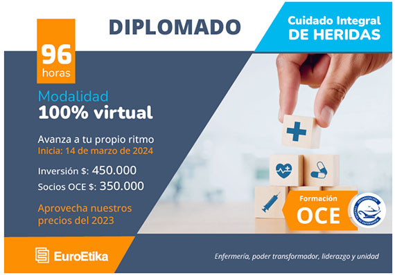 Diplomado 'Cuidado integral de heridas', virtual