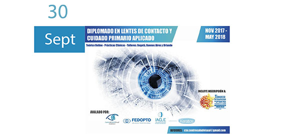 Diplomado a distancia y presencial, 'Lentes de Contacto y Cuidado Primario Aplicado'