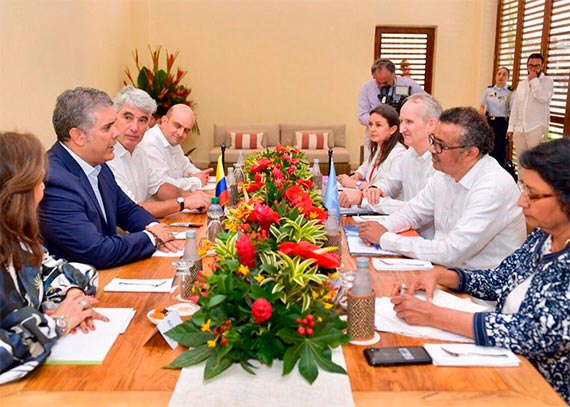 Director de la OMS reconoce la solidaridad de  Colombia con la salud de los migrantes