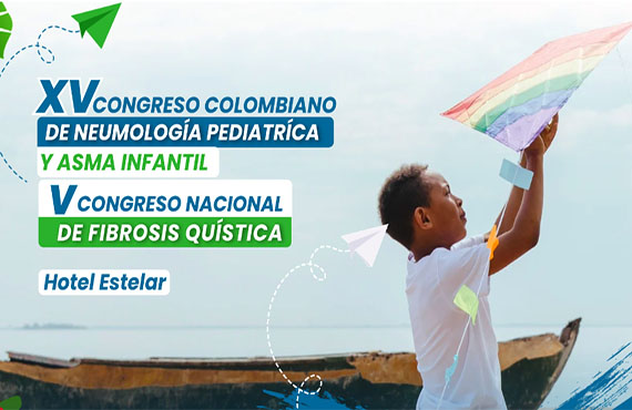 'XV Congreso colombiano de neumología pediátrica y asma infantil' y 'V Congreso nacional de fibrosis quística'