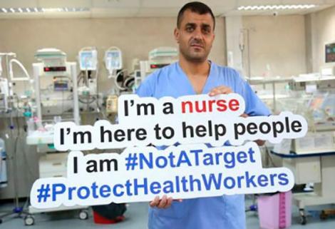 Campaña internacional en oposición a la violencia contra la atención en salud