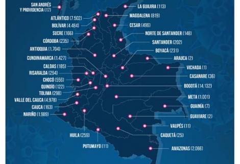 En el último reporte diario MinSalud confirmó un nuevo máximo diario de 1.604 nuevos casos.