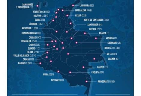 En el último reporte diario MinSalud confirmó 1.340 nuevos casos y 40 personas más fallecidas.