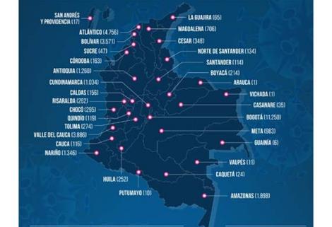 En el último reporte diario MinSalud confirmó 1.521 nuevos casos y 36 personas más fallecidas.