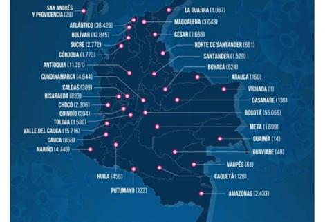 El nuevo total de casos confirmados por MinSalud en Colombia es de 165.169 y 5.814 muertes.