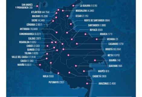 El nuevo total de casos confirmados por MinSalud en Colombia es de 204.005 y 6.929 muertes.