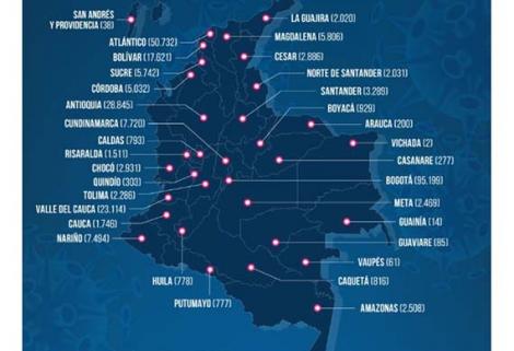El nuevo total de casos confirmados por MinSalud en Colombia es de 275.055 y 9.454 muertes.