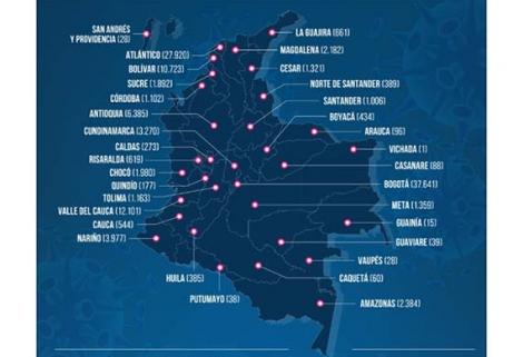 El nuevo total de casos confirmados por MinSalud es de 120.281 y 4.210 muertes.