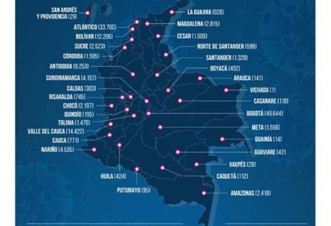 El nuevo total de casos confirmados por MinSalud es de 150.445 y 5.307 muertes.