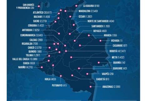 El nuevo total de casos confirmados por MinSalud es de 133.973 y 4.714 muertes.