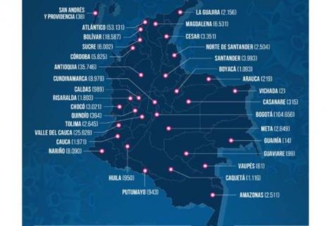 El nuevo total de casos confirmados por MinSalud en Colombia es de 306.181 y 10.330 muertes.