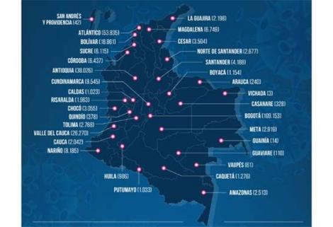 El nuevo total de casos confirmados por MinSalud en Colombia es de 306.181 y 10.330 muertes.