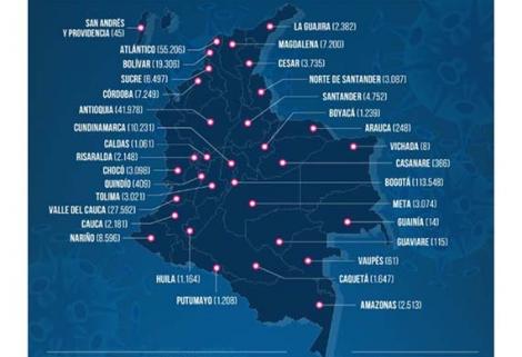 El nuevo total de casos confirmados por MinSalud en Colombia es de 334.979 y 11.315 muertes.