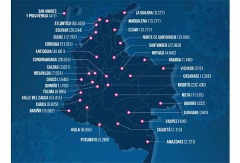 Manteniéndose como el sexto país con más casos registrados del mundo.